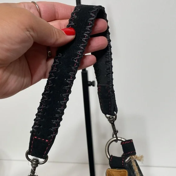 Patricia Nash Suede & Leather Colorblock Bag - Picture 14 of 16